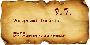 Veszprémi Terézia névjegykártya